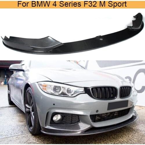 Carbon Fiber Car Front Lip Diffuser Spoiler for 4 series BMW F32 F33 M Sport bumper 2014 - 2019 Convertible 435i