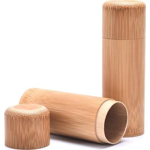 Handmade Bamboo Tea Canister Spice Caddy Storage Box Organizer Tea Leaves Storage Bottle Tubes Spice Jars Tea Box