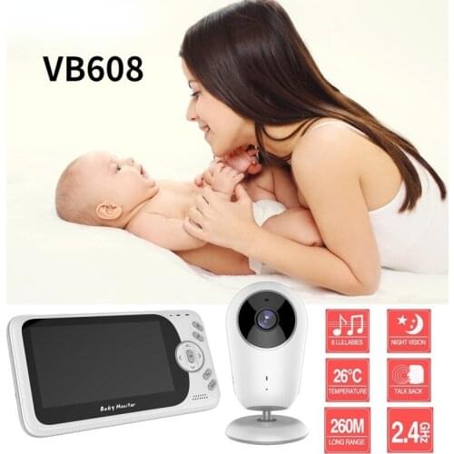 4.3 inch Wireless Video Color Baby Monitor With Mic portable Baby Nanny Security Camera IR LED Night Vision intercom Temperature