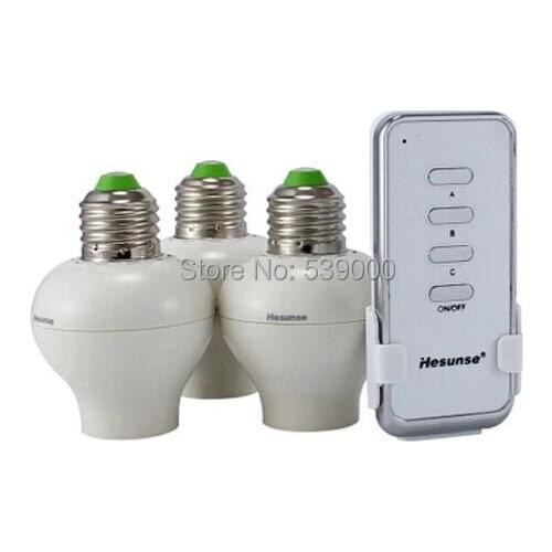 Wireless Smart Lamp Bulb Holder Remote Controller E27 Socket Lamp Base