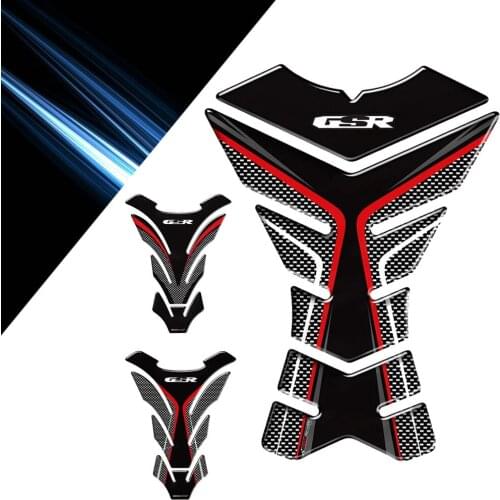 For Suzuki GSR250 GSR400 GSR600 GSR750 GSR fuel tank carbon appearance 3D rubber motorcycle fuel tank gasket protective shell