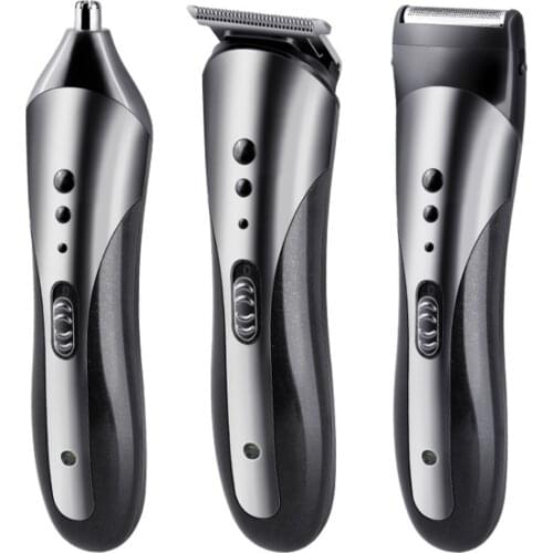 3-in-1 Electric Beard Shaver for Men Hair Clipper Set Nose Shaving Hair Trimmer EF