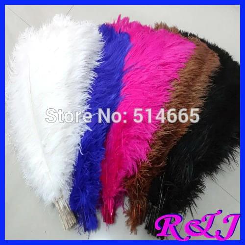 EMS Free shipping Cheap ostrich feather 150pcs 22-24inch 55-60cm Mixed color Ostrich plumage ostrich plume