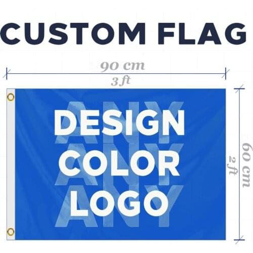 Custom 2x3FT Flag Club Brand Company Logo Sports Outdoor Flag Banner 60X90cm Customize Flags brass grommets,free shipping