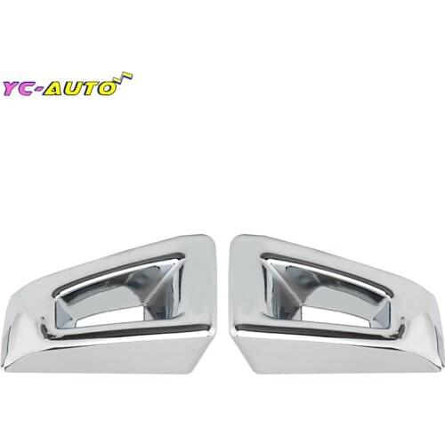 Car Left Right Fog Light Lamp Cover Grill Racing Grill Chrome Trim Front Bumper End Cap Cover For Hummer H2 SUV SUT 2003-2009