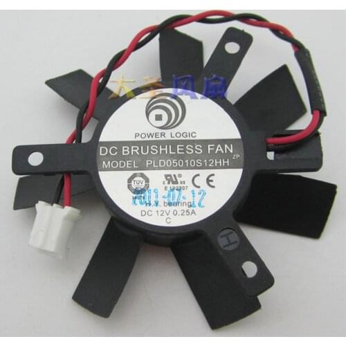 ATI PLD05010S12HH graphics card fan blade diameter 45mm hole spacing 32mm