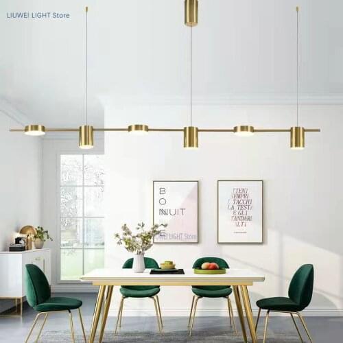 Modern minimalist restaurant LED chandelier hotel cafe chandelier bedroom living room lighting corridor chandelier