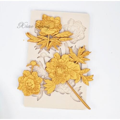 Little Flowers Silicone Cake Molds For Baking DIY Fondant Cake Decorating Tools Leaf Chocolate Shaped Mold Kitchen Liquid