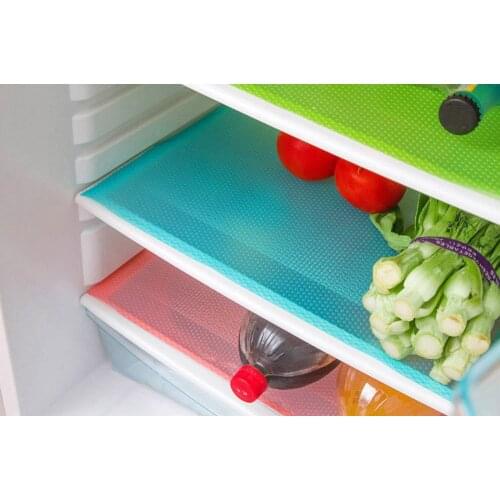 Multifunction Refrigerator Mat Antifouling Mildew Moisture Tailorable Pad Non-Slip Fridge Waterproof Shelf Drawer Liner Mats