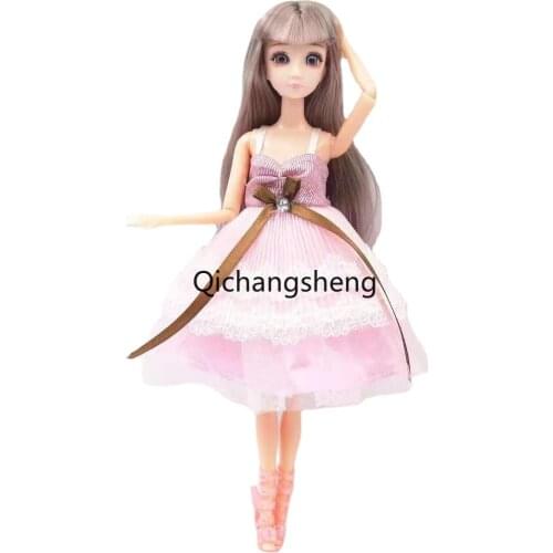 Fashion Pink Lace Little Dress for Barbie Doll Clothes Outfits Princess Party Gown Dancing Costume 1/6 BJD Dollhouse Accessories