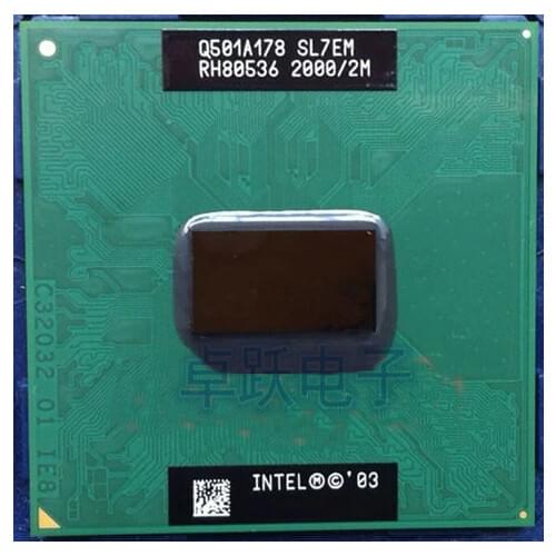 Original Intel PM755 pm 755 2.0G / 2M / 400 SL7EM genuine PGA notebook CPU supports 855 chipset pm765 pm 765