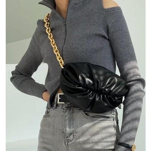 Casual Bags for Women 2021 Chest Bag Women Shoulder Designer Yellow White Apricot Pouch Purse Bags for Women Spring Bag Chain