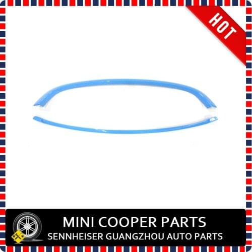 Brand New ABS Plastic UV Protected Mini Ray Style Blue Color Front Grille Trims For mini cooper R55 R56 R57 R58 (2Pcs/set)