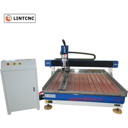1200*1200mm 3D wood aluminum engraving machine 4axis 1212 desktop cnc router