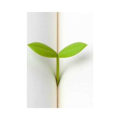 5pcs Sprout Little Bookmarks Creative Cute Little Grass Bud Shoot Bookmark Silicone Stationery Book Marker Reading Gift