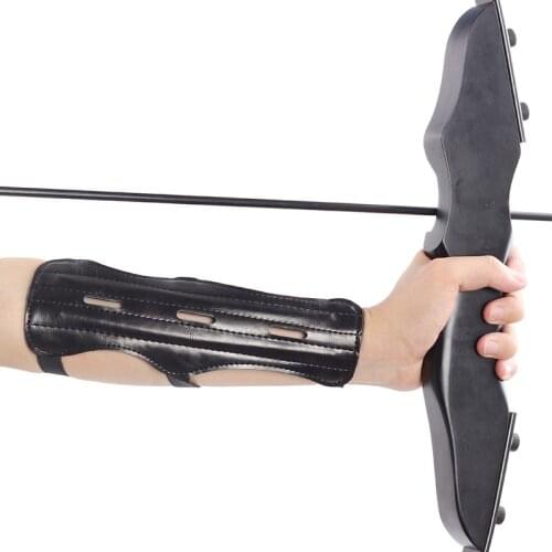 Archery Arm Guard Leather Bow Arrow Hunting Practice Protection Safe Armband Strap Shooting Archery Protecte Accessory Durable