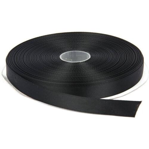 ZERZEEMOOY 100YARD/ROLLS 1/4" 3/8" 5/8" 3/4" 1" 1-3/8" 6MM 10MM 15MM 20MM 25MM 30MM 100% POLYESTER BLACK GROSGRAIN RIBBON LACE
