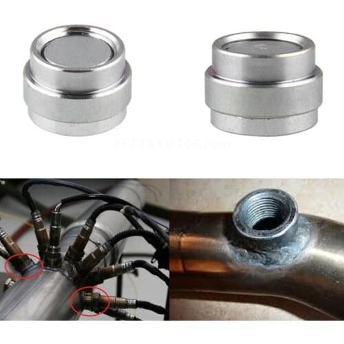 1 Set O2 Oxygen Sensor Weld On Bung & Plug Wideband Nut & Cap Kit Stepped Nut Adapter