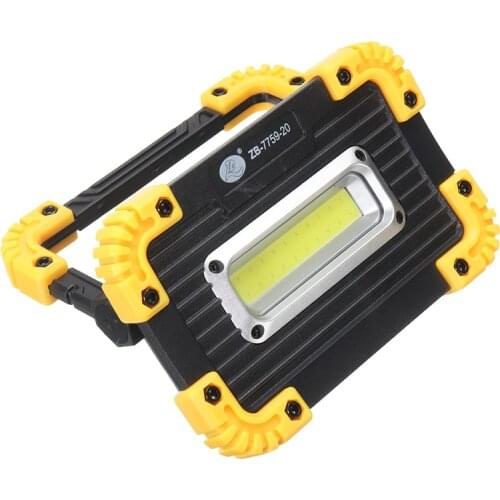 1pc New COB LED Portable Spotlight Work Light USB Rechargeable Camping Floodlight Emergency Lamp 5W For Outdoor Travel