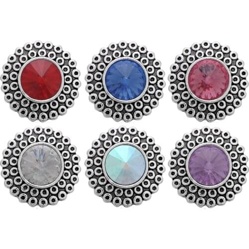 10pcs/lot Snap Jewelry Round Snap Button fit Metal 18mm Snap Bracelet Leather Bracelet DIY Ginger Button Jewelry