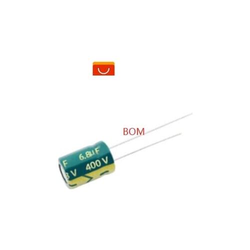 10pcs 400V 6.8UF 10x13mm 105C Radial High-frequency low resistance Electrolytic Capacitor 6.8UF 400V