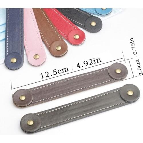 10 Pcs Ear Holder Hook for Mask Children Adult Ear Protector Soft PU Leather XXUC