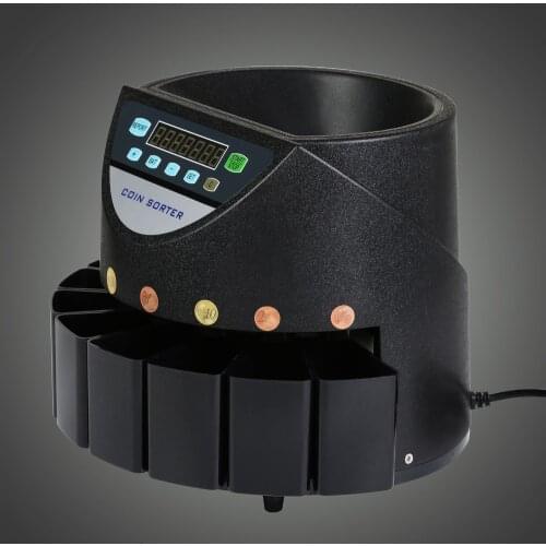 Automatic Electronic Money Sorter & Coin Counter Cash Currency Counting Machine for Euro Coins