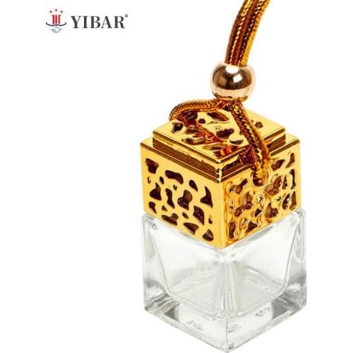Car Hanging Air Freshener Diffuser Empty Perfume Bottle Fragrance Clear Glass Essential Oil Bottle Perfume Bottles(only Empty)