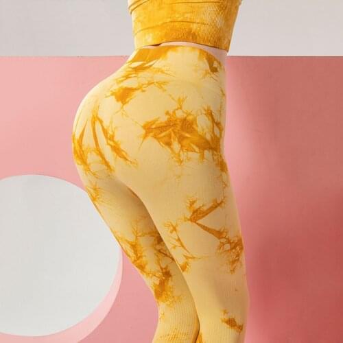 BlackArachnia Spandex 20% Women Seamless Leggings Fitness Bubble Butte Long Pants Woman Tie-dye High Waist Gym Pants For Women