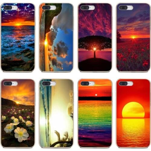 Case Tropical-Beach-Sea-Sunset-Print For BQ Aquaris C U2 U V X2 X Lite Pro Plus M E4.5 X5 E5 4G 2017 S 5059 6040L