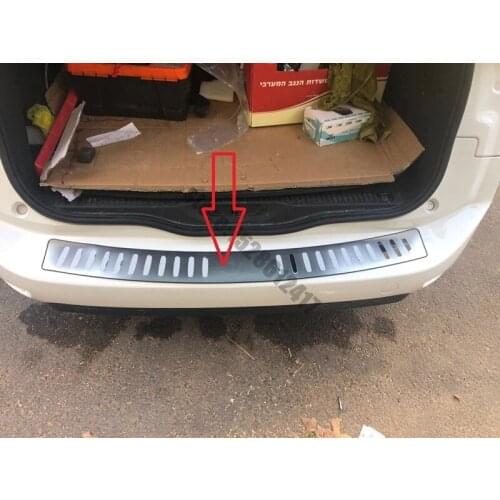 For Audi Q5 2009 2010 2011 2012 2013 2014-2019 stainless steel Rear Bumper Protector Sill Trunk Rear guard Tread Plate Trim