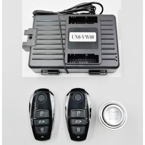 For Volkswagen Touareg 2010-2017 Car add push button Start stop Remote key start stop keyless go system+mobilephone APP Control