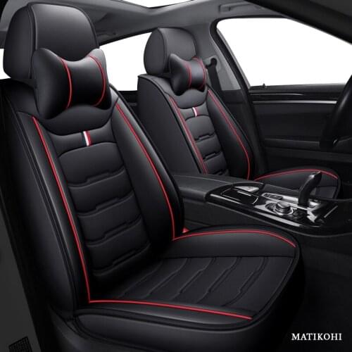 MATIKOHI leather car seat cover For geely emgrand ec7 mazda 3 bk volvo s60 s40 nissan x-trail car styling auto accessories