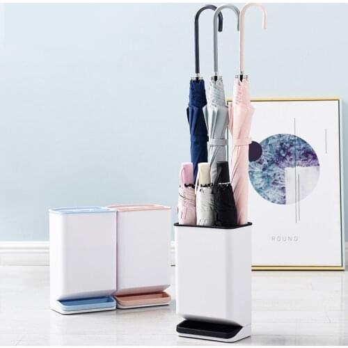 Creative Umbrella Holder Household Multifunction Plastic 6 hole Long Short Handle Umbrella Anti-Leakage Practical Storage Racks