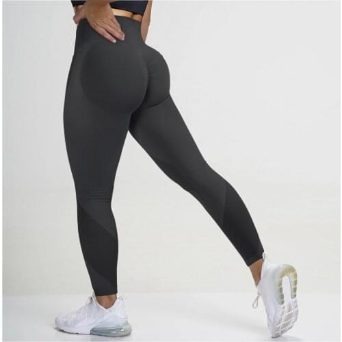 Yoga Leggings Women Butt Lifting Seamless Leggings Booty Push Up Leggins Femme High Waisted Workout Yoga Pants Gym Leggings 2021