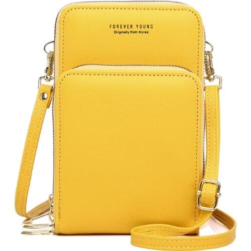 High Quality Small Women Crossbody Bag Soft Leather Lady Purse Coin Cell Phone Mini Pouch Credit Card Holder Shoulder Wallet Bag