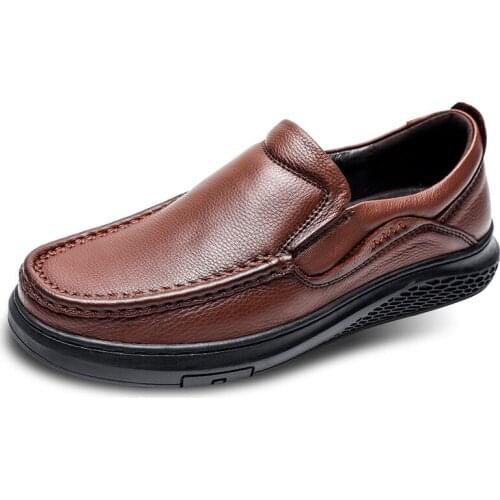 Men Oxfords Shoes British Style Men Genuine Leather Business Formal Shoes Dress Shoes Men Flats Top Quality Loafers