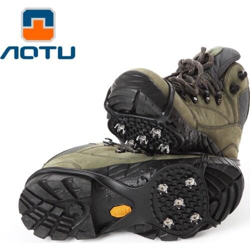 NEW 2020 Outdoor prevent slippery overshoes hoist type simple ice skating prevention claw 5 tooth crampons 2 piece