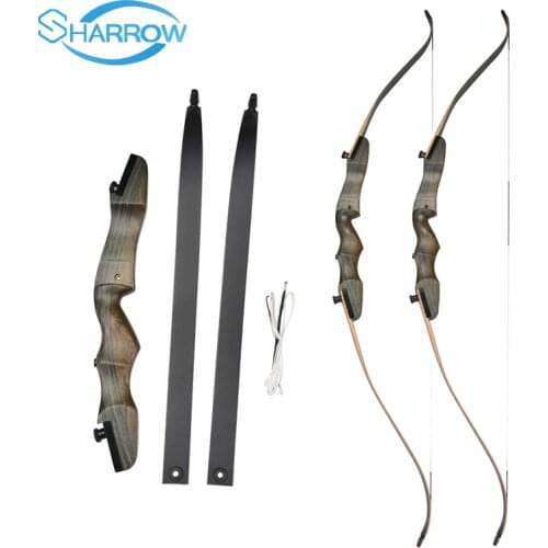 NEW 62" Longbow Recurve Bow Takedown 18~40lbs Right Hand American Hunting Bow High-strength Maple Iaminated Shooting Archery Bow