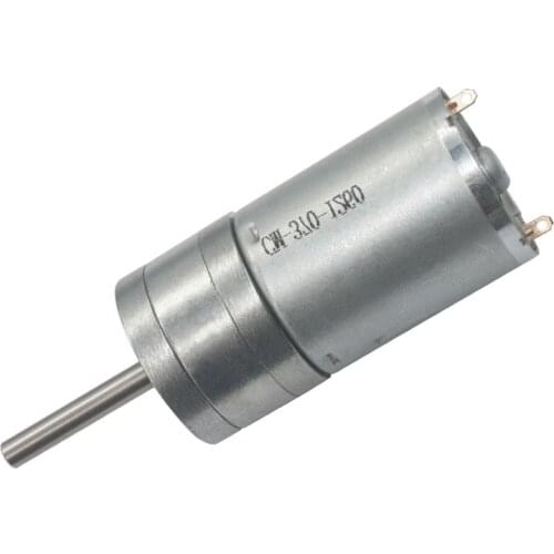25GA370 long shaft DC Gear Motor 12V 6V24V Low Speed Forward And Reverse Large Torque Gear Reducer Motor