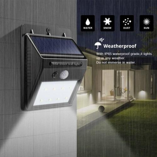 Solar Light Outdoor 100 LED Solar Lamp Waterproof PIR Motion Sensor Solar Powered Sunlight Street Light for Garden Decoration
