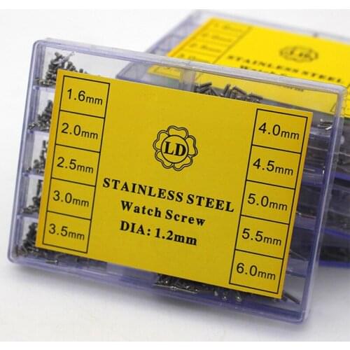 High Precision Watch Screw Multi-Specification Stainless Steel Back Cover Screw Watch Repair Tool Accessories
