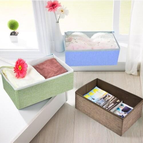 1pc Household Portable Box Organizer Storage Box For Clothes Book Toy Packing Makeup Underwear Foldable PP Lid High Quality