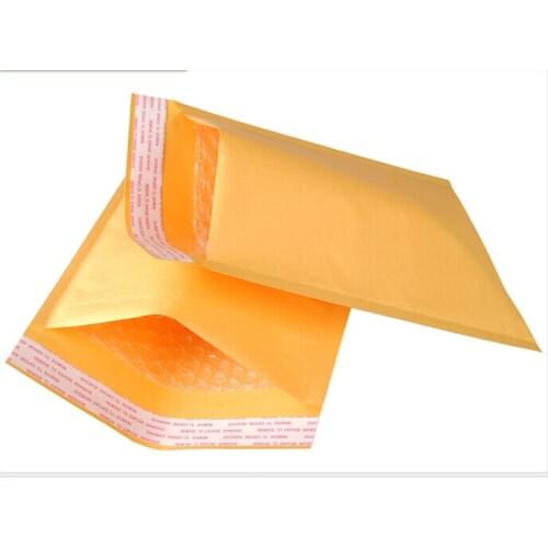 100pcs/lot 12cmX18cm Kraft shipping bags Bubble Mailers Padded Envelopes Bags