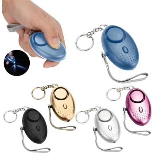 130dB Security Alarm Buzzer Keychain Personal Self Defense Alarms LED Light Women Girl Children Elderly EDC Safety Alarms Alert