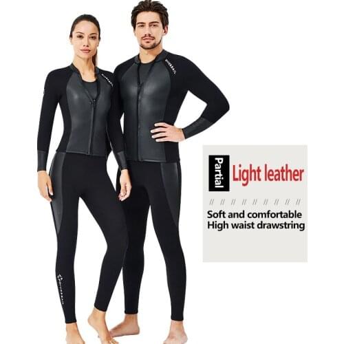 2MM Neoprene Couple Split Sunscreen Wetsuit Suit Winter Swimming Cold Warm Plus Size Wetsuit Surfing Snorkeling Swimsuit Pants