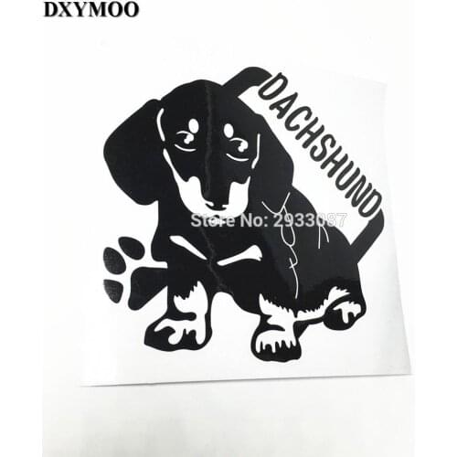 2 Sizes Pet Dog Animal DACHSHUND Car Sticker Auto Window Tail Decals Vinyl 3M H1868