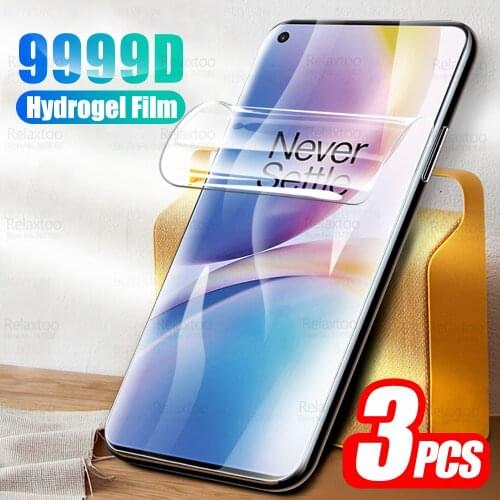 3pcs Full Curved Hydrogel Film For OnePlus Nord2 5G One Plus Nord 2 6.44" Cover Protective Screen Protector Not Tempered Glass