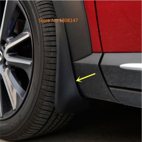 Car Body Cover Plastic Fender Soft Mudguard Protection Flap Splash Mud Guard Frame 4pcs For Mazda Cx3 2017 2018 2019 2020 2021