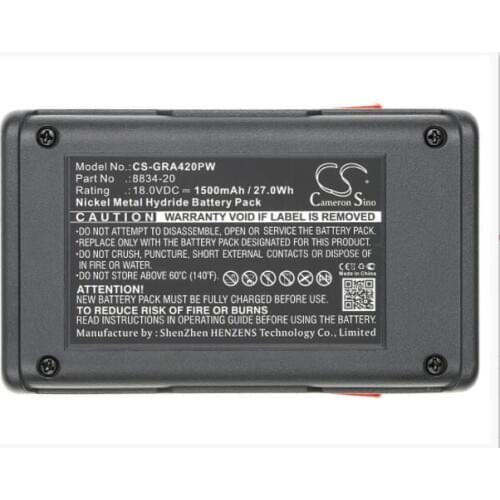 Cameron Sino 1500mAh battery for GARDENA 648844 648872 Heckenschere EasyCut 42 Accu Turbotrimmer SmallCut 300 Accu